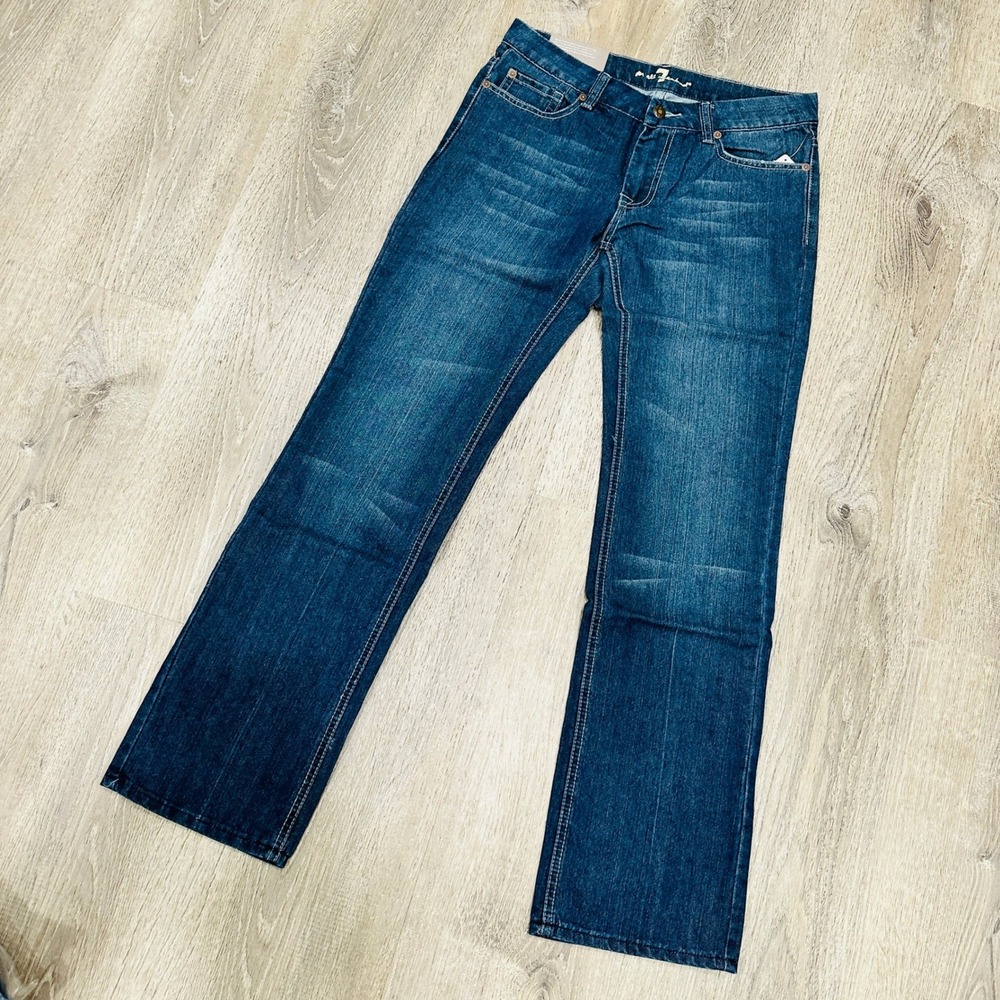 7 For All Mankind Jeans Women's 28 Standard Classic Straight Blue Silver 7 Jeans